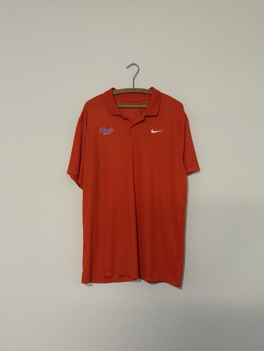 Nike NWT Florida Gators Golf Polo Short Sleeve Polo Orange Shirt Size Men’s XL